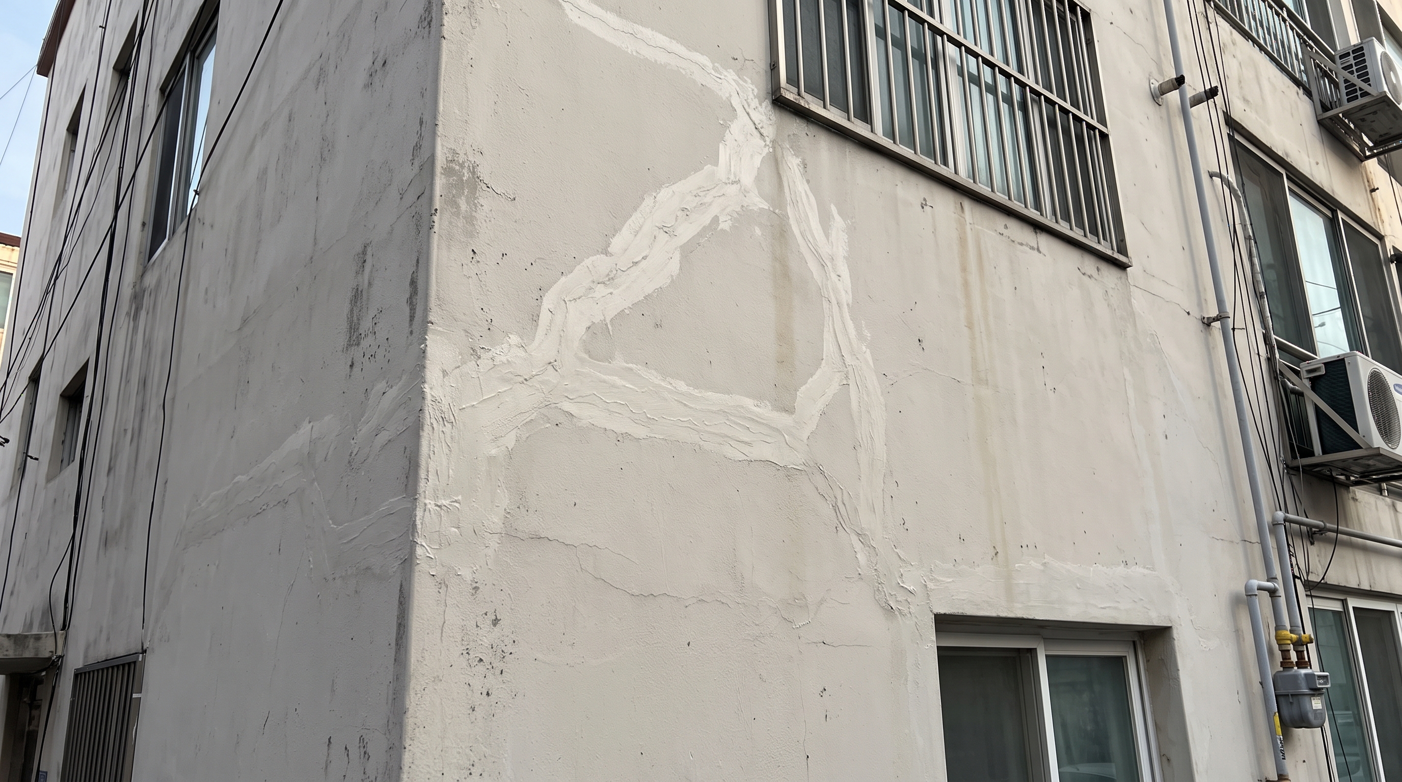 건물 외벽 콘크리트 크랙 탄성 코킹